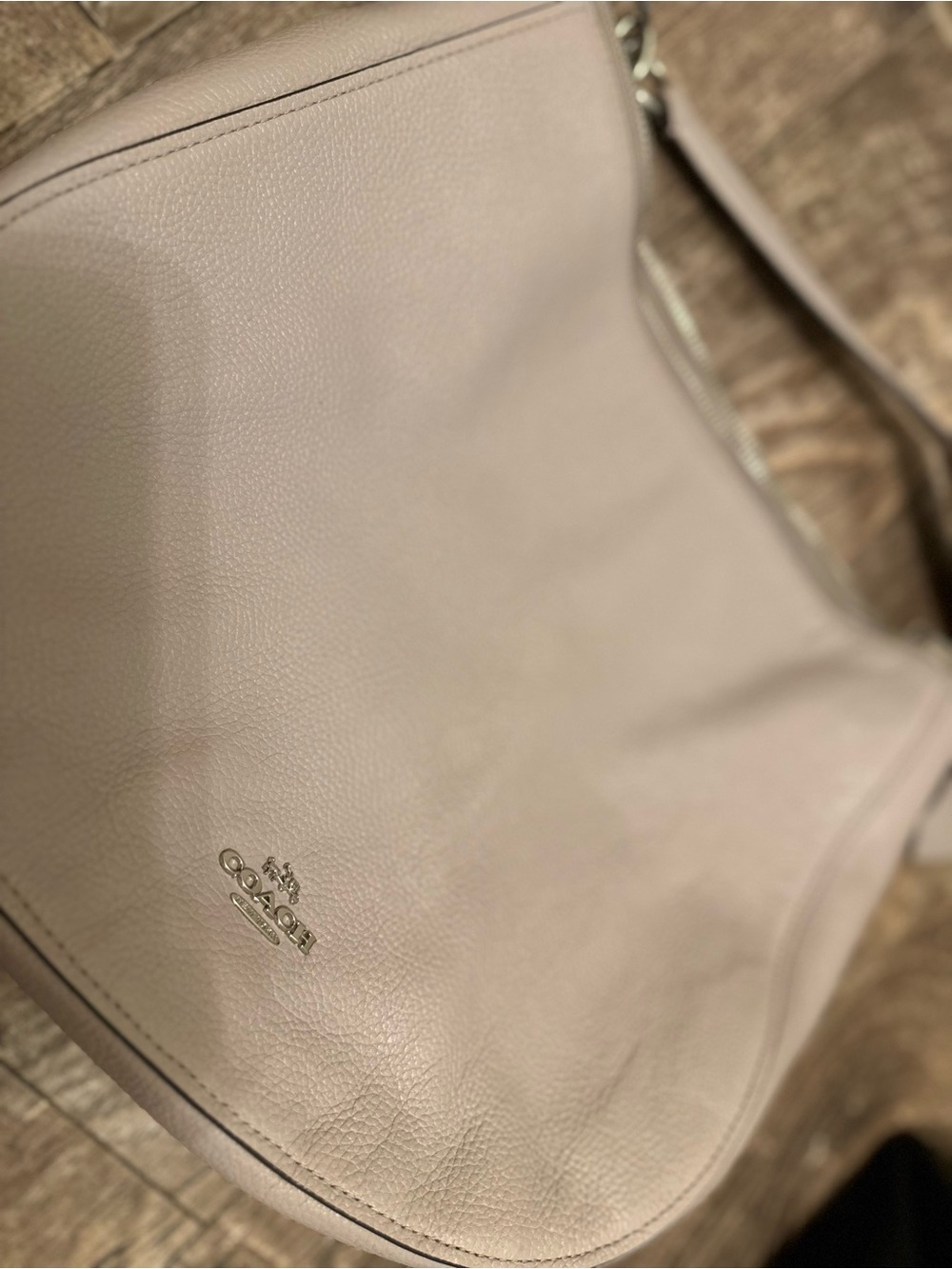 Coach Pebbled Leather Hobo in Taupe - Picture 3 of 3